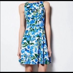 NWT Milly floral watercolor fit and flare dress